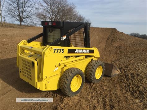 used jd 7775 skid steer attachments|john deere 7775 value.